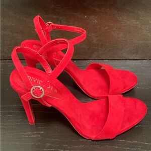 H&M Red Suede Heels